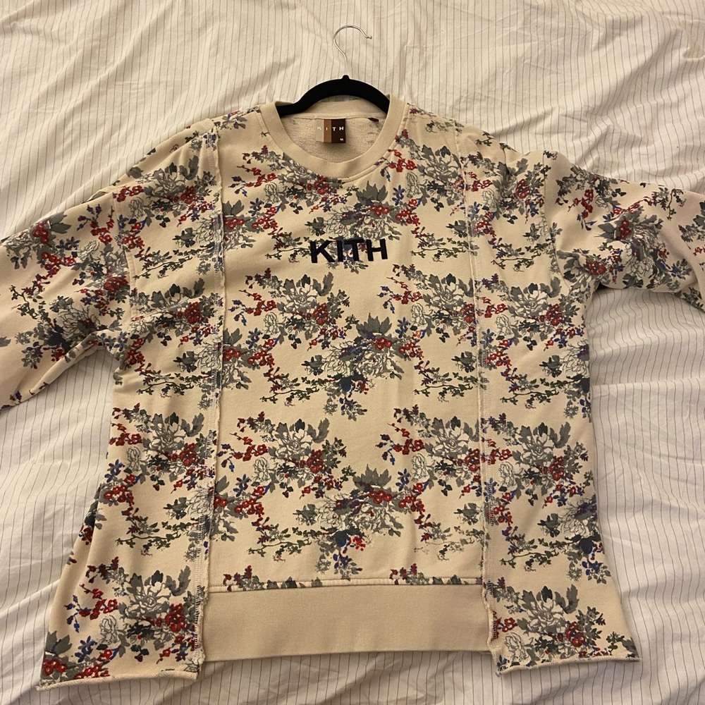 Kith oversized floral sweatshirt